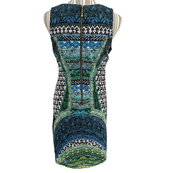 Ronni Nicole Sheath Dress boho Sleeveless Womens Size 6 Lace Mesh Back Zip Dress - Picture 2 of 9